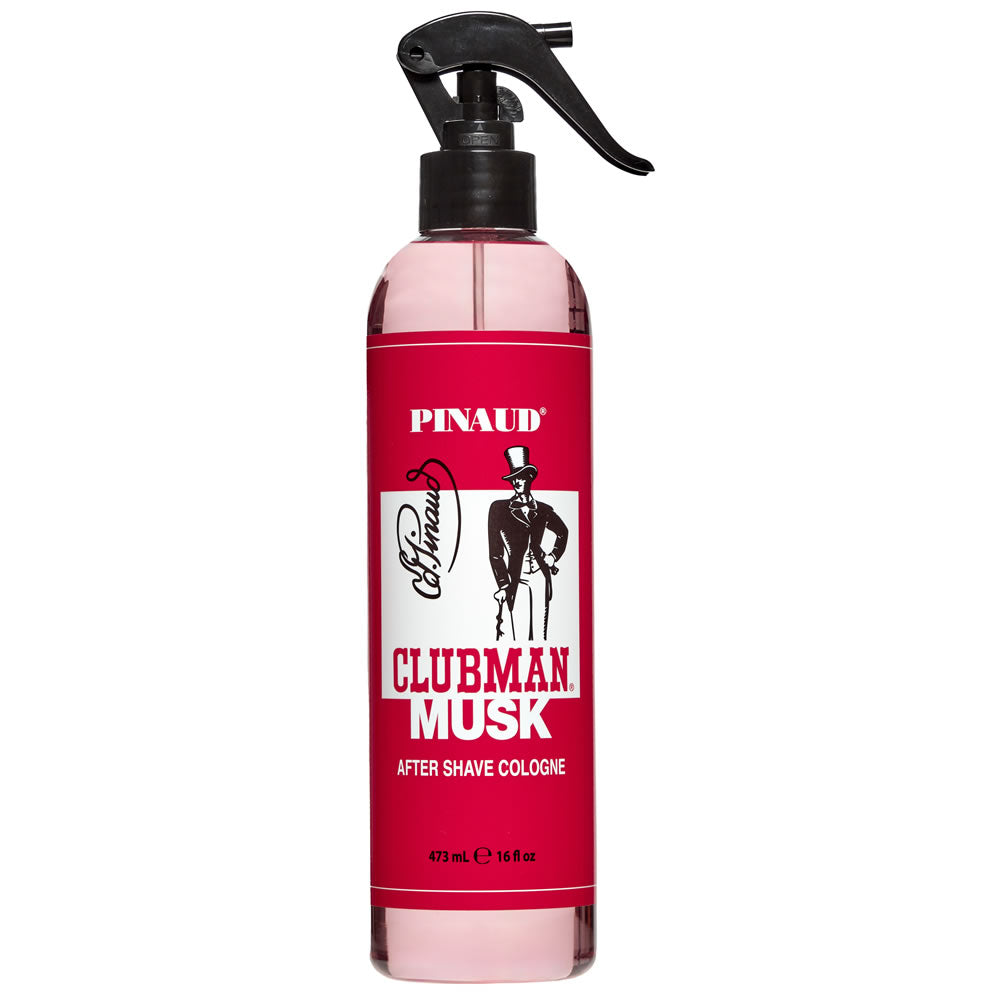 CLUBMAN MUSK AFTER SHAVE SPRAY 16OZ N.O.S. Barber Supply