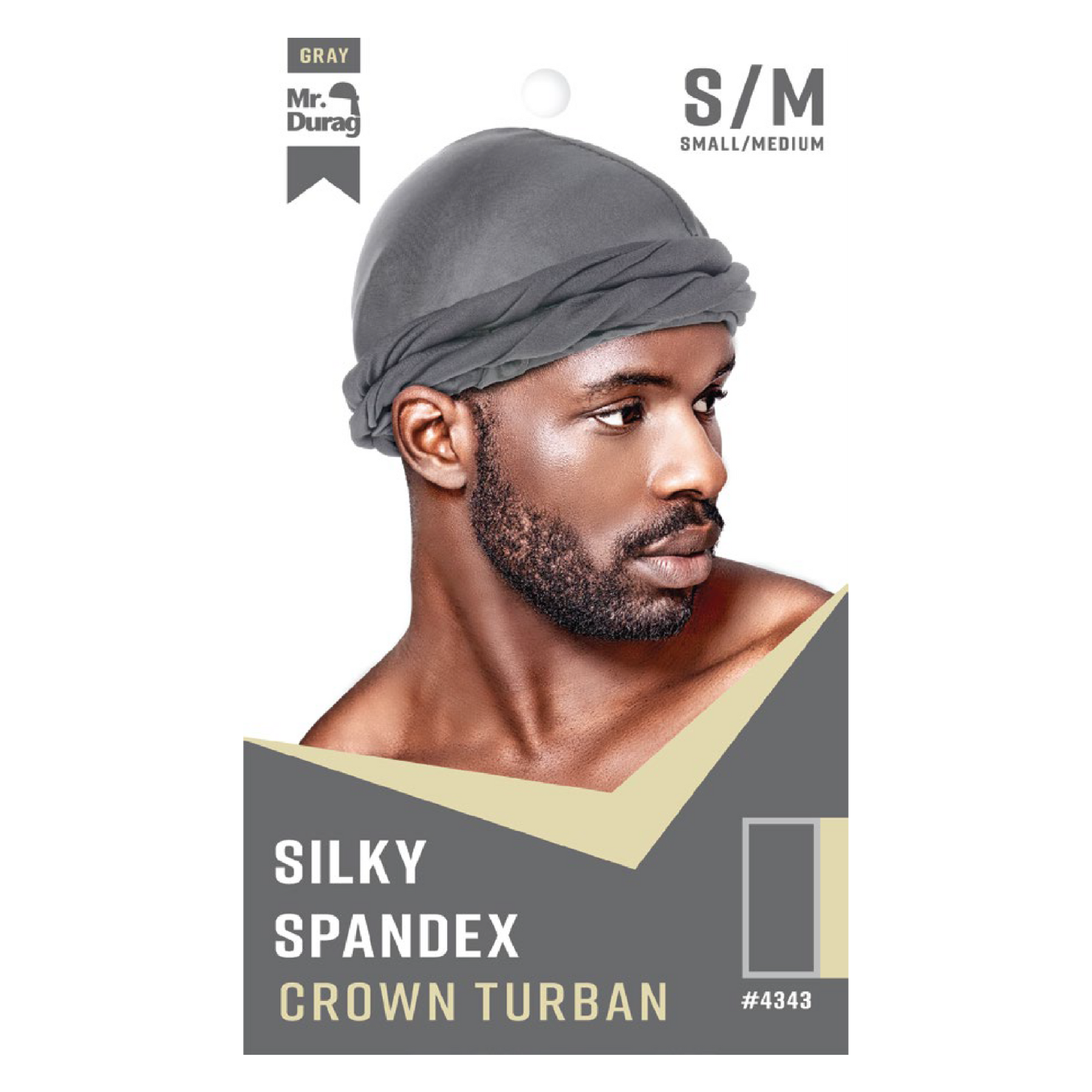 Mr. Durag Silky Spandex Crown Turban, 1 Count, Assorted Colors Annie International, Inc.