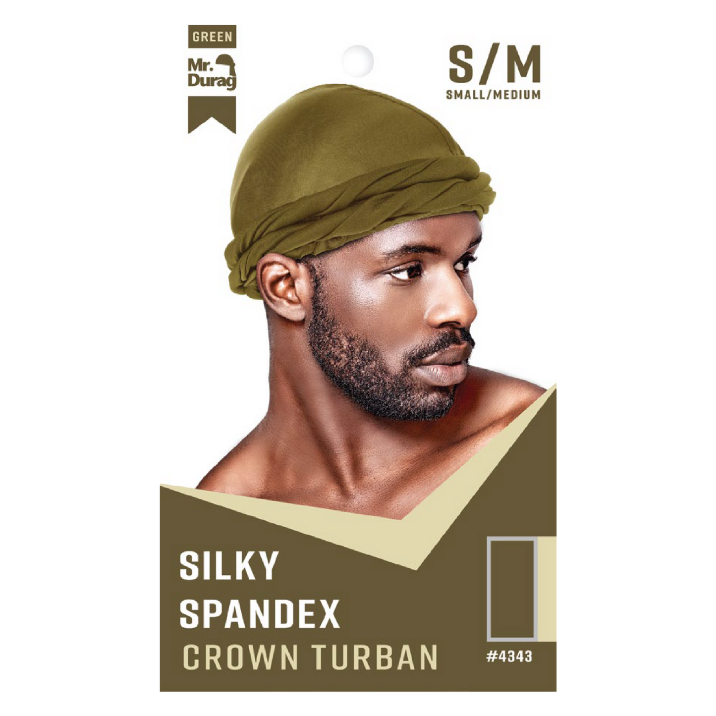 Mr. Durag Silky Spandex Crown Turban, 1 Count, Assorted Colors Annie International, Inc.