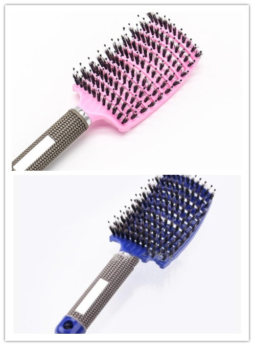 Hairbrush Anti Klit Brushy Haarborstel Women Detangler Hair Brush Bristle Nylon Scalp Massage  Teaser Hair Brush Comb Noventix