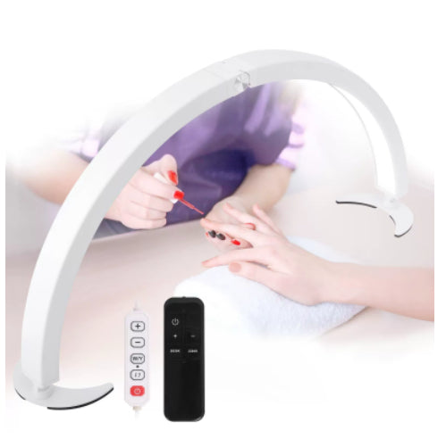 Nail Beauty Desktop Lamp Three-color Temperature Touch Control Half Moon U-shaped Fill Light The Make-up Corner