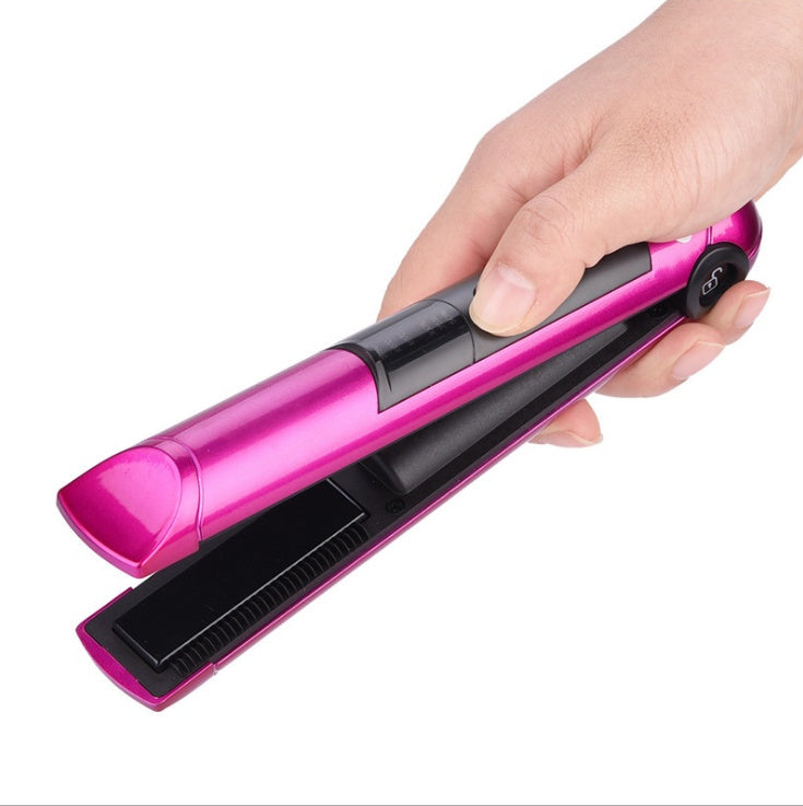 USB charging volume straight dual-purpose hair clips Straightener portable mini wireless charging Elyvora LLC