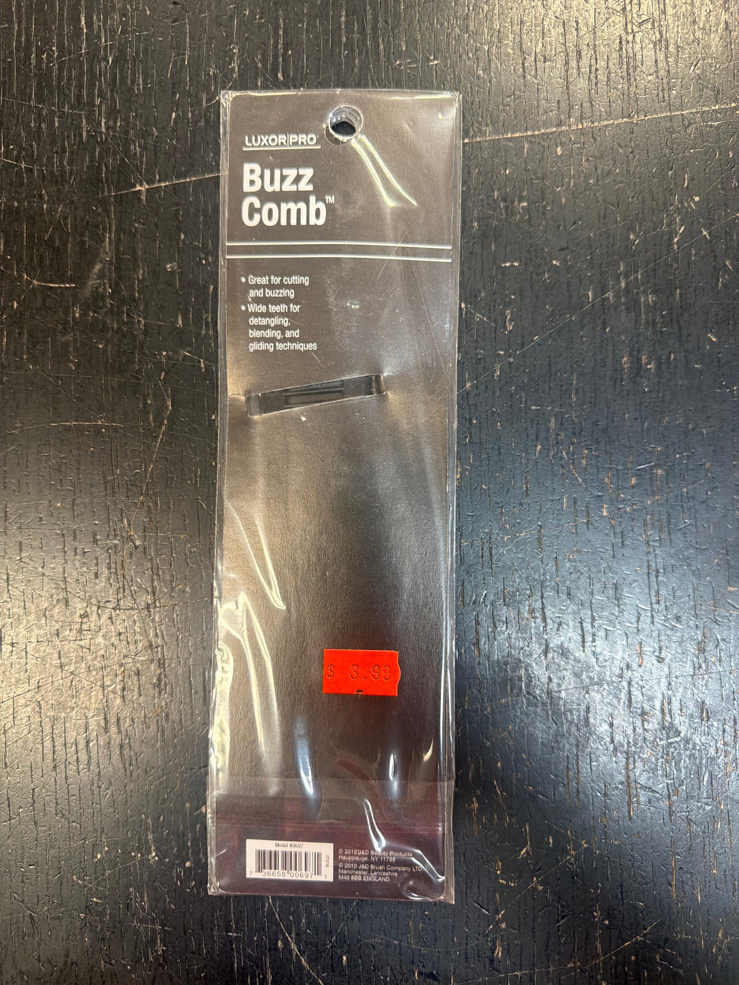 Luxor Buzz Comb Black VIP Extensions