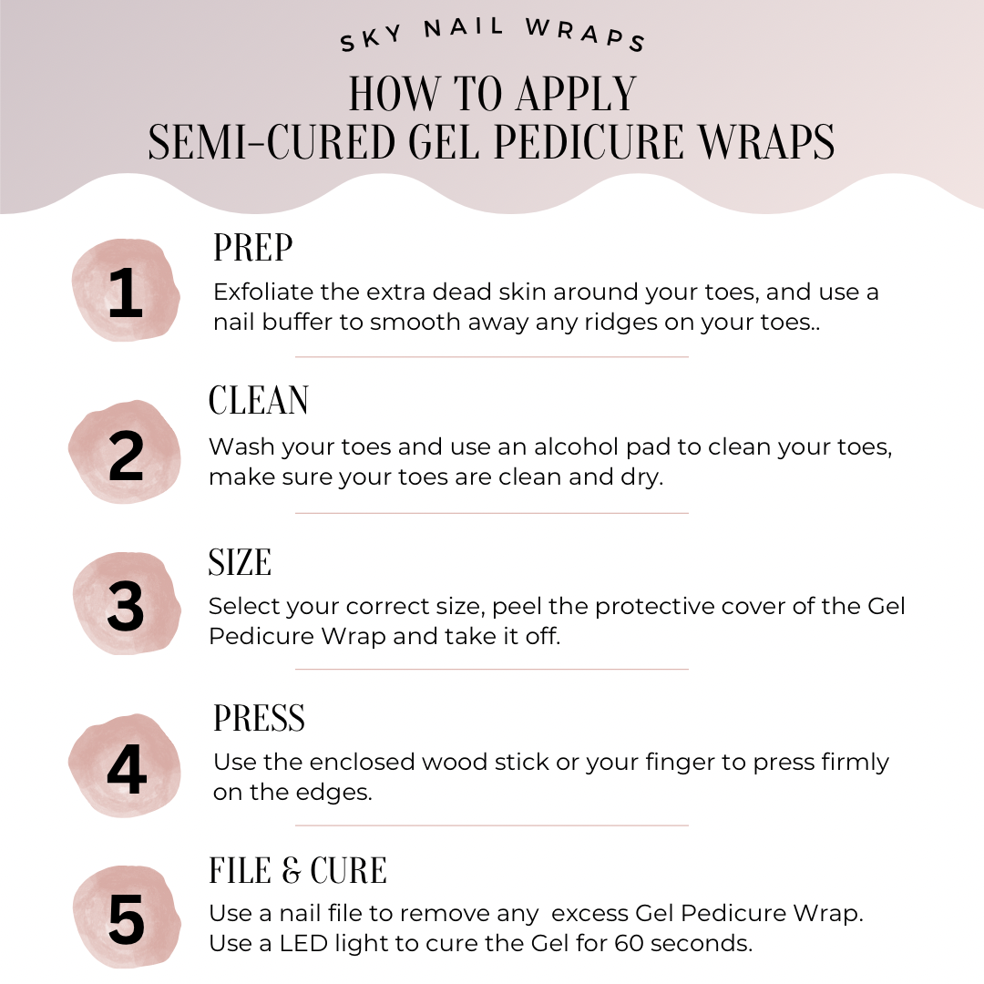 Flora Premier Gel Pedicure Wrap