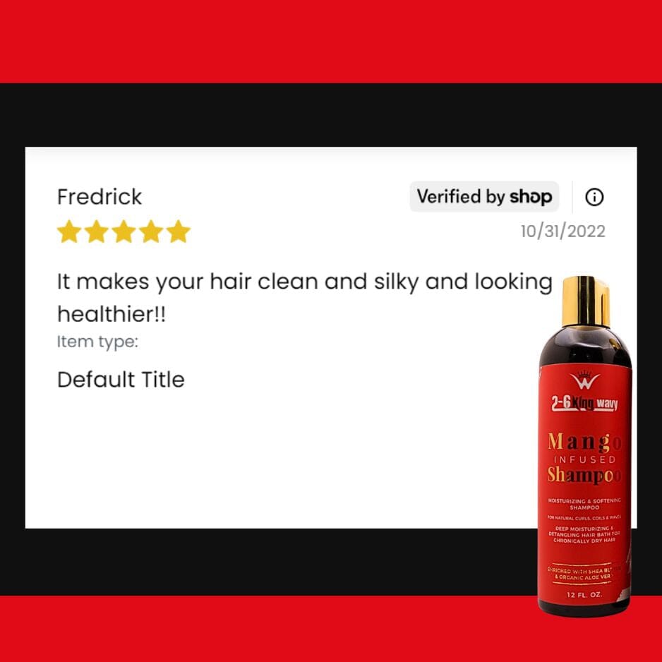 Infused Mango Shampoo 12 FL OZ Premium Quality (10% Off) 26 King Wavy Merch, LLC