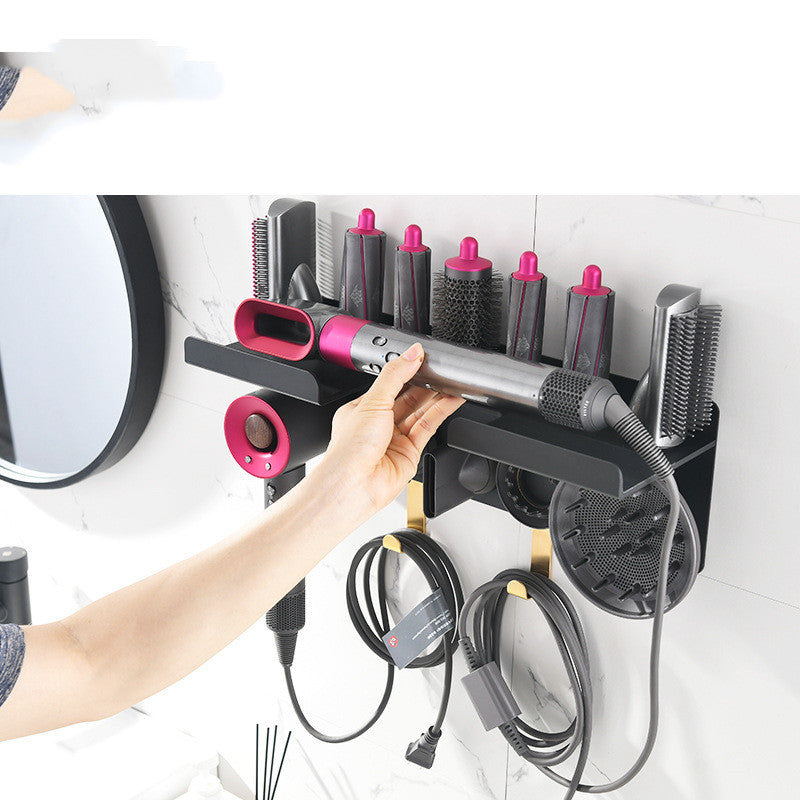 Curling Rod Storage Rack Barber Shop Hair Dryer Holder My Store