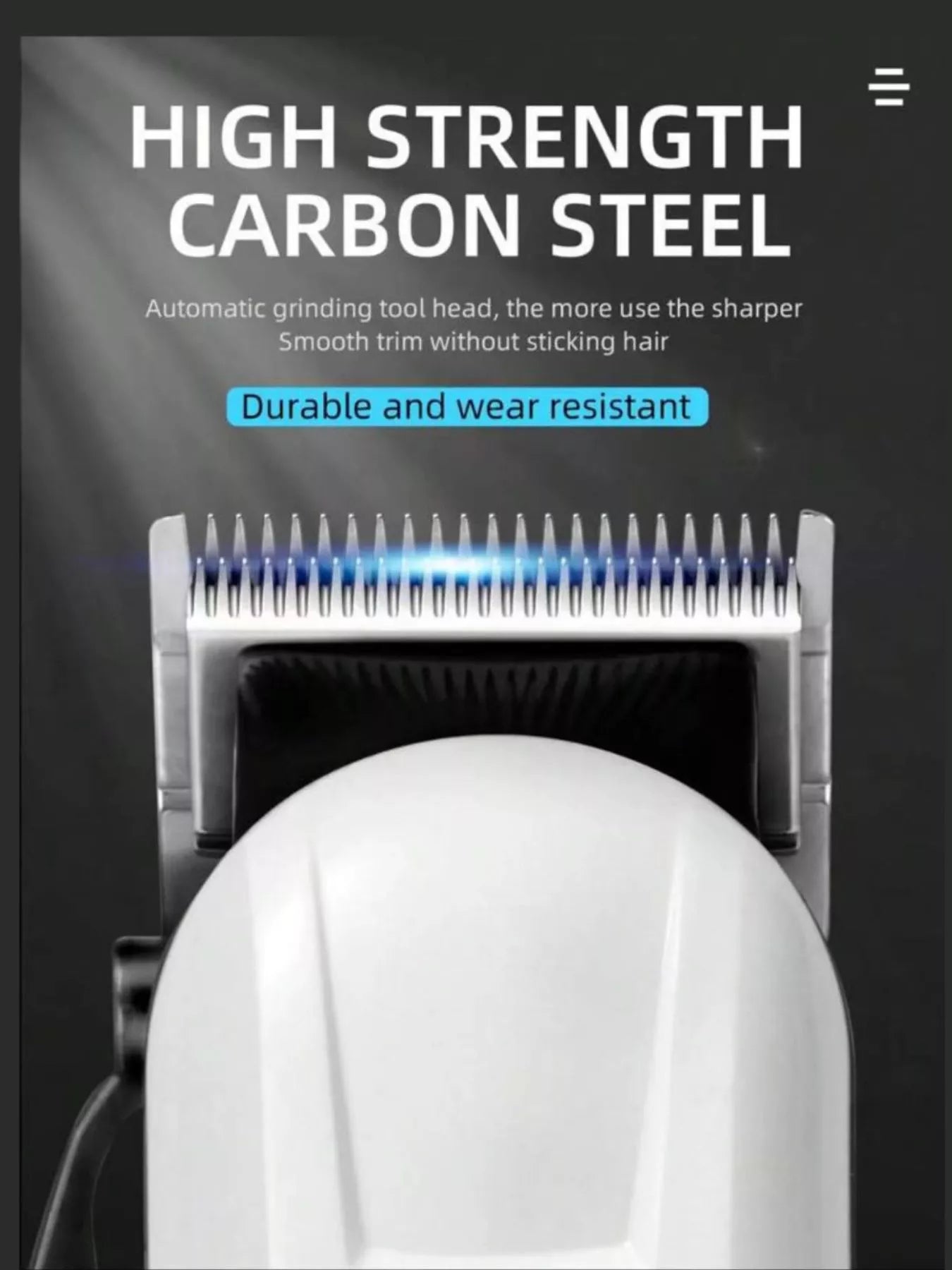 Cordless Hair Clipper with LED Display Unique Oils
