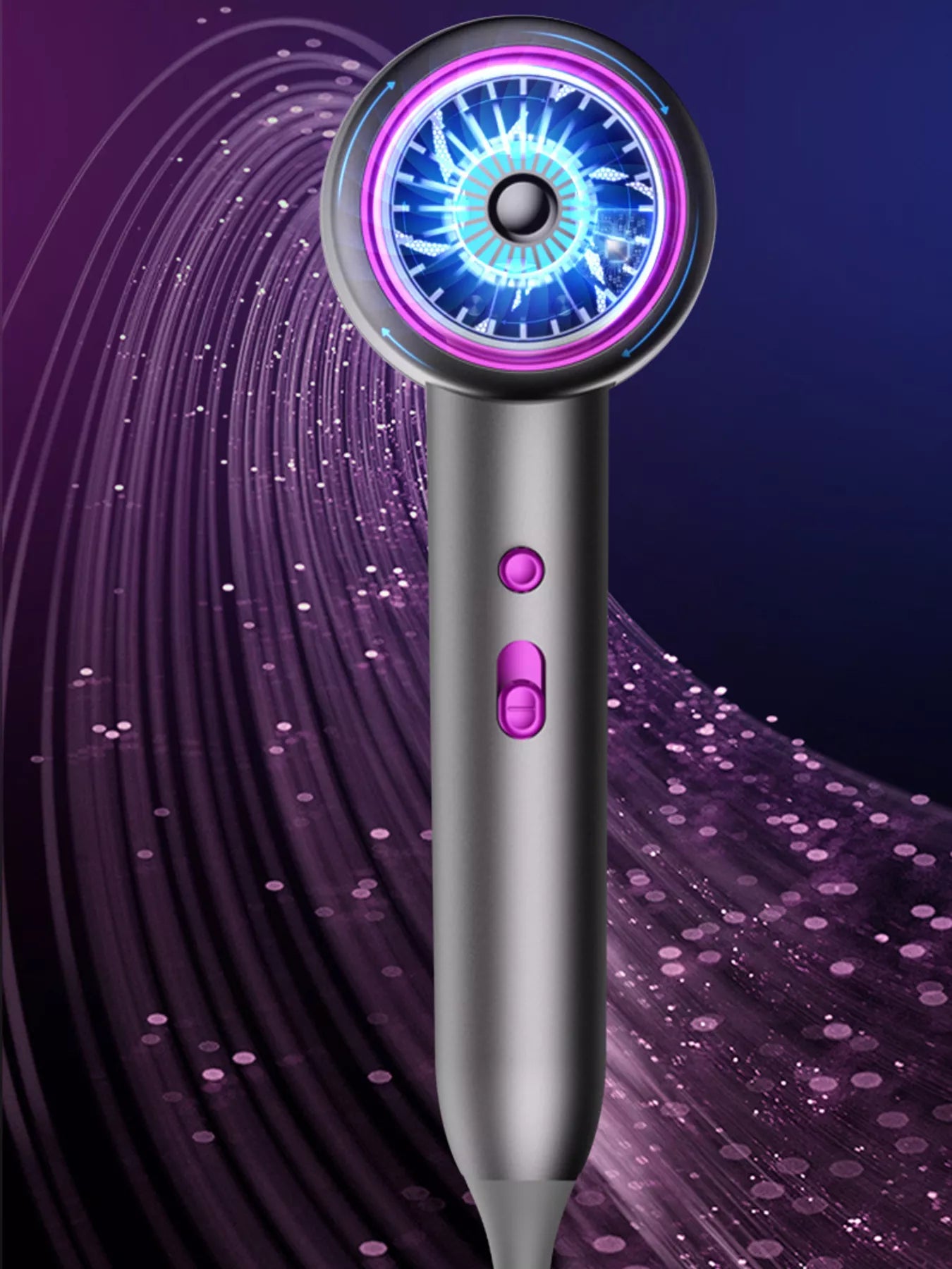 High-Speed Hair Dryer with Temperature Control Unique Oils