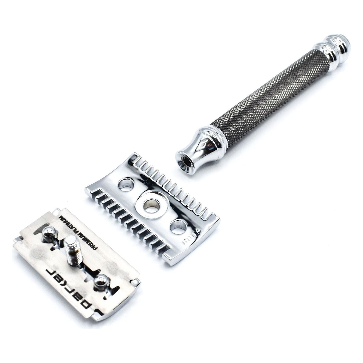 Parker 26C Open Comb Graphite Handle Safety Razor Pasteur Pharmacy