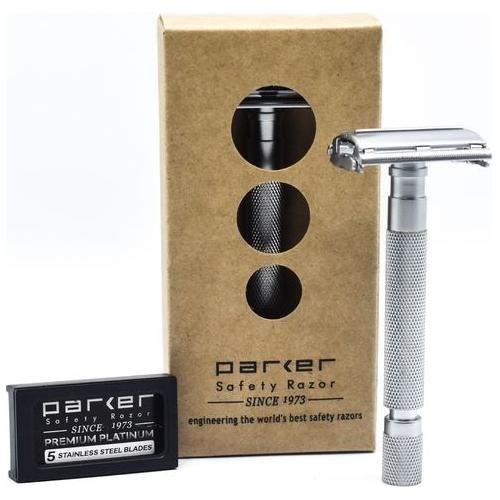 Parker 74R SC Satin Chrome Heavyweight Butterfly Open Safety Razor Pasteur Pharmacy