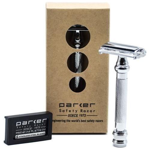 Parker 99R Chrome Super Heavyweight Long Handle Butterfly Safety Razor Pasteur Pharmacy