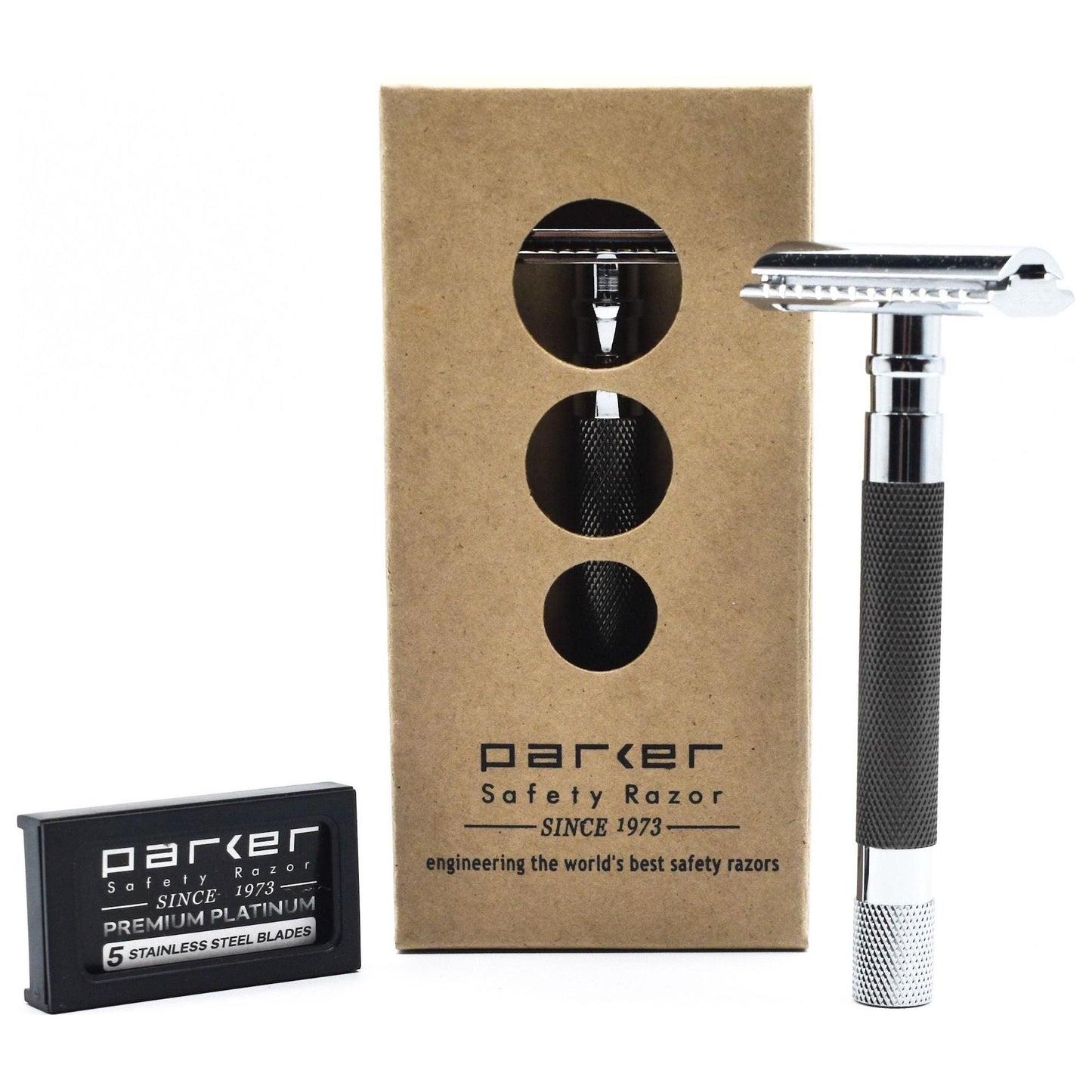 Parker 56R-GR Graphite Safety Razor Pasteur Pharmacy