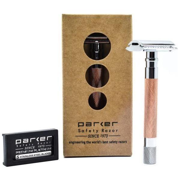 Parker 56R Rose Gold Safety Razor Pasteur Pharmacy