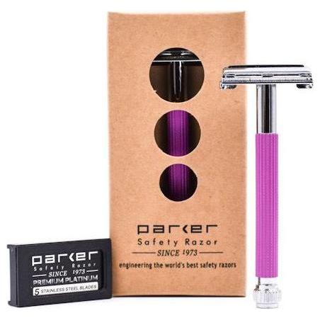 Parker 29L Lavender Women's Long Handle Butterfly Open Safety Razor Pasteur Pharmacy