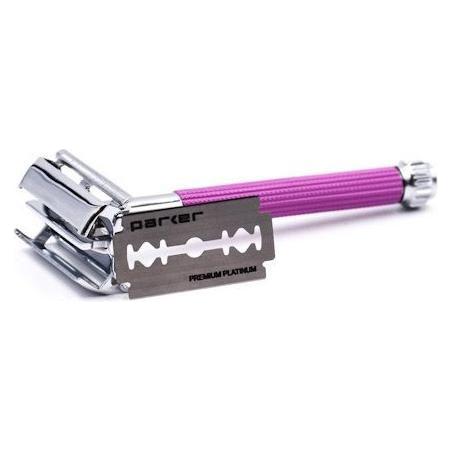 Parker 29L Lavender Women's Long Handle Butterfly Open Safety Razor Pasteur Pharmacy