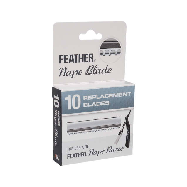 Feather Nape Stainless Steel Replacement Razor Blades 10 Total Pasteur Pharmacy