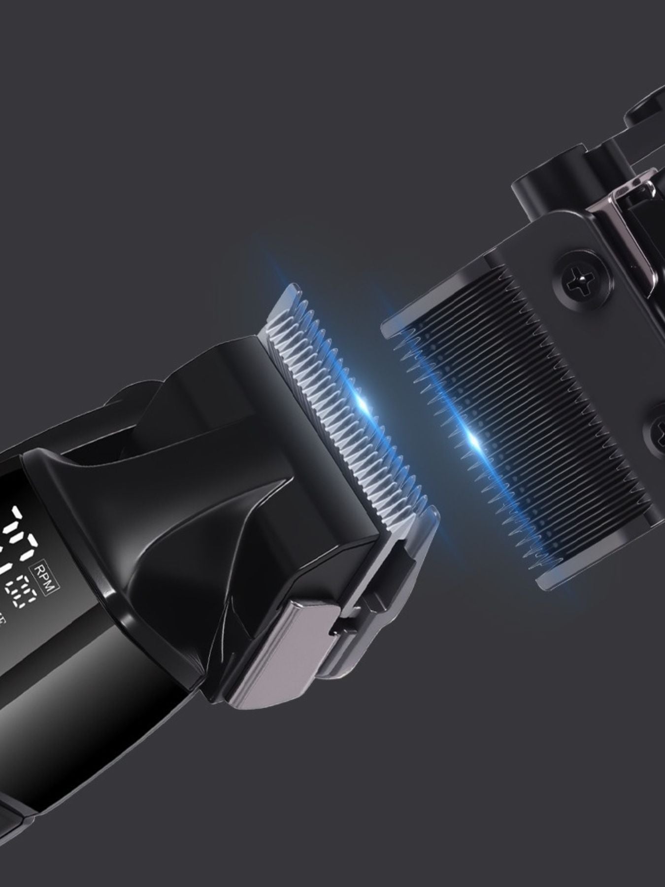 Cordless Hair Clipper with LED Display Unique Oils