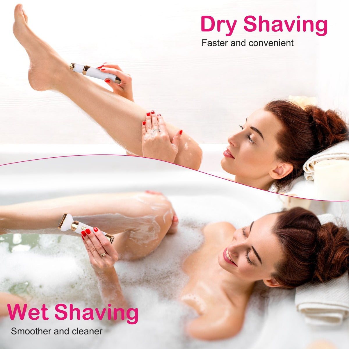 4 In 1 Women Electric Hair Shaver Gamba Beauty