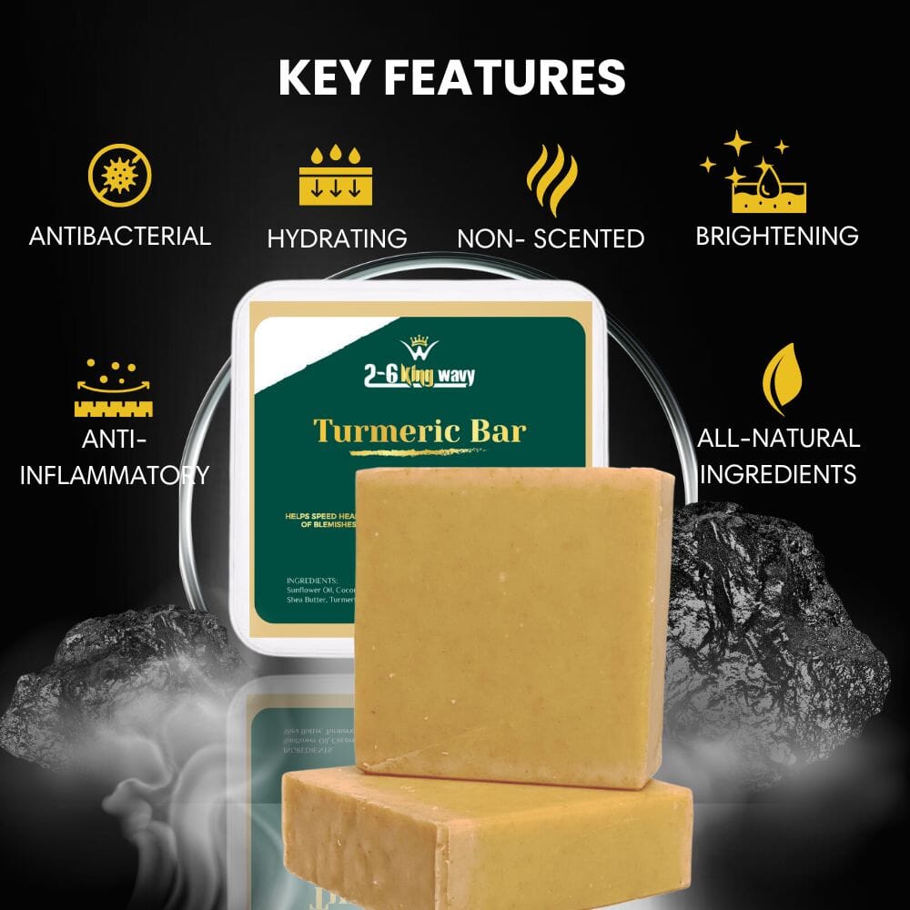 Turmeric Face Bar for Dark Spots & Uneven Skin 26 King Wavy Merch, LLC