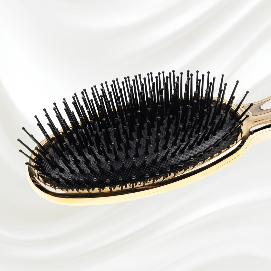Metallic Pneumatic Oval Synthetic Pin Hairbrush KOH-I-NOOR Beauty USA