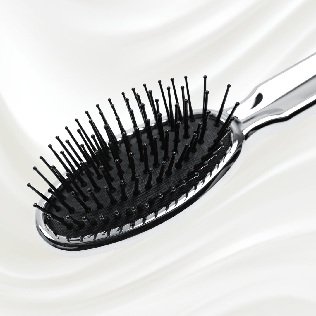 Metallic Pneumatic Oval Synthetic Pin Hairbrush KOH-I-NOOR Beauty USA