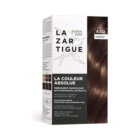 Lazartigue La Couleur Absolue Permanent Hair Color Kit 4.00 Chestnut Pasteur Pharmacy
