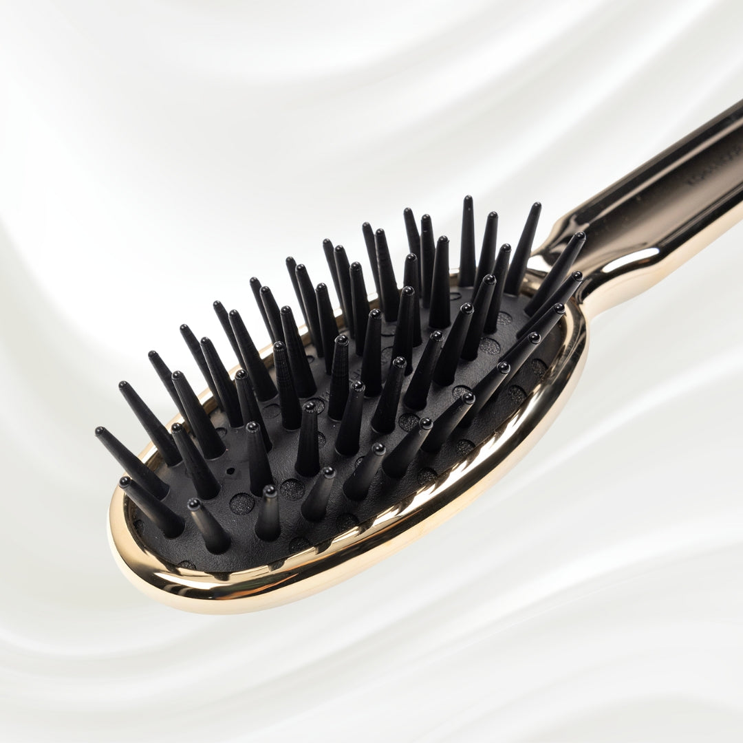 Metallic Pneumatic Detangling Hairbrush KOH-I-NOOR Beauty USA