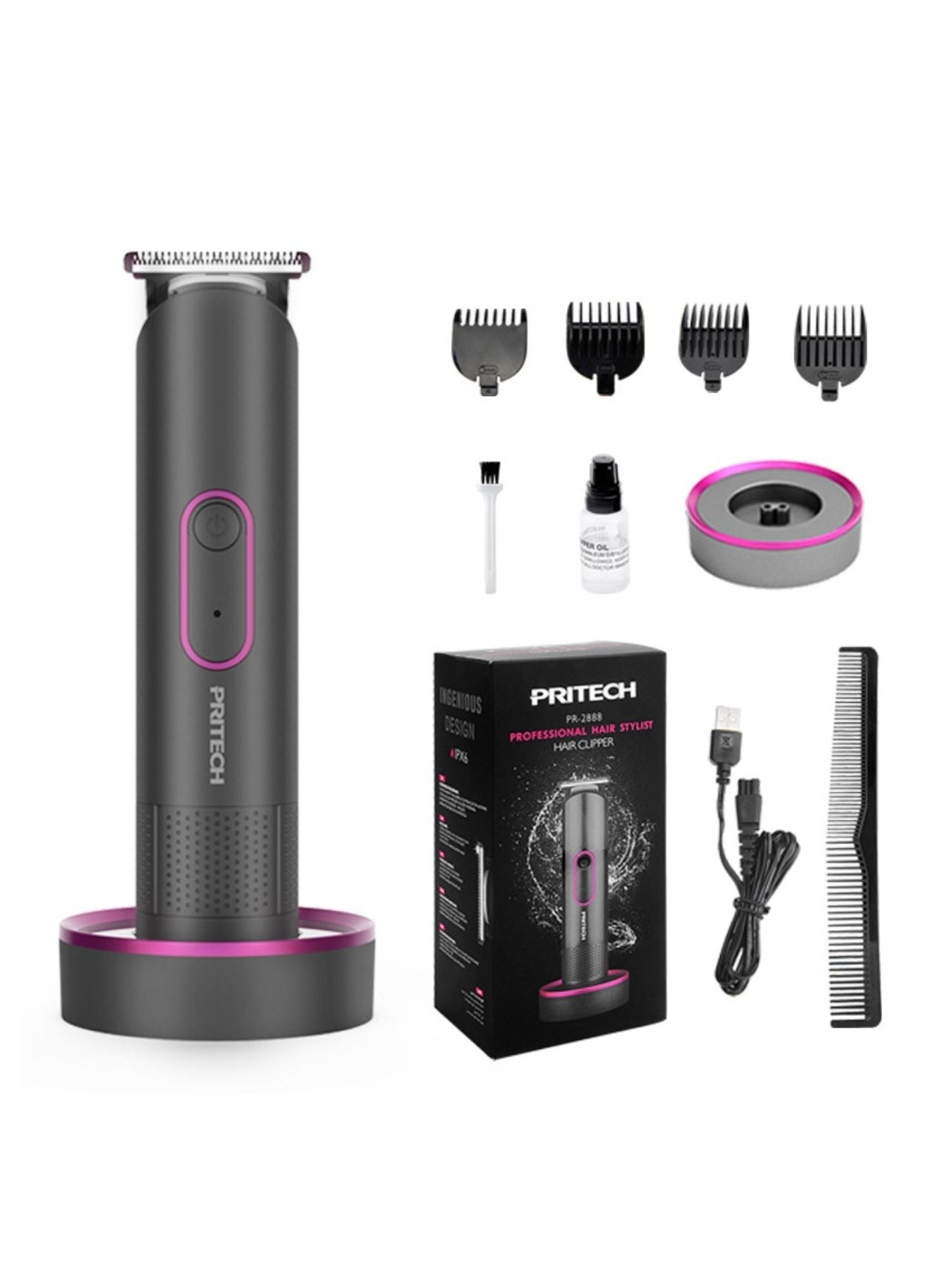 Cordless Rechargeable Hair Clipper Unique Oils