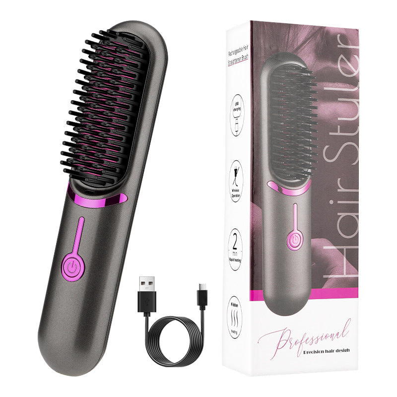 Wireless Straight Comb USB Charging Hairdressing Comb Rolls Elyvora LLC