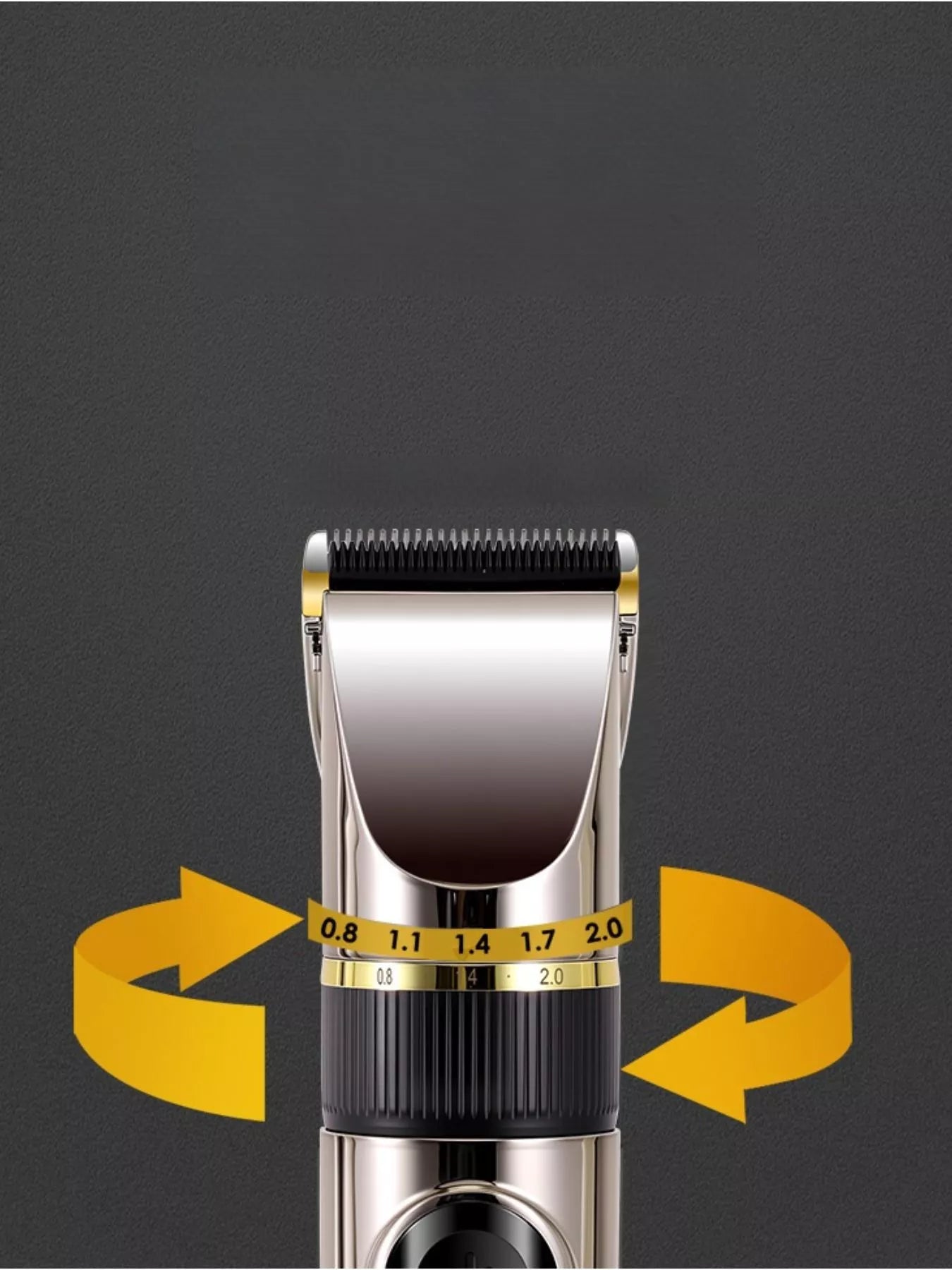Waterproof Hair Clipper with LED Display Unique Oils