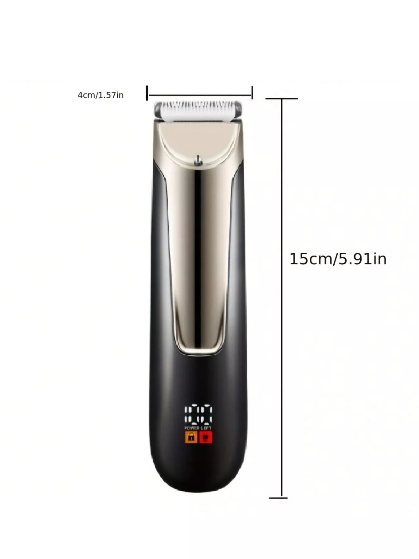 Men's Waterproof Electric Trimmer with LCD & Dock Charging Unique Oils