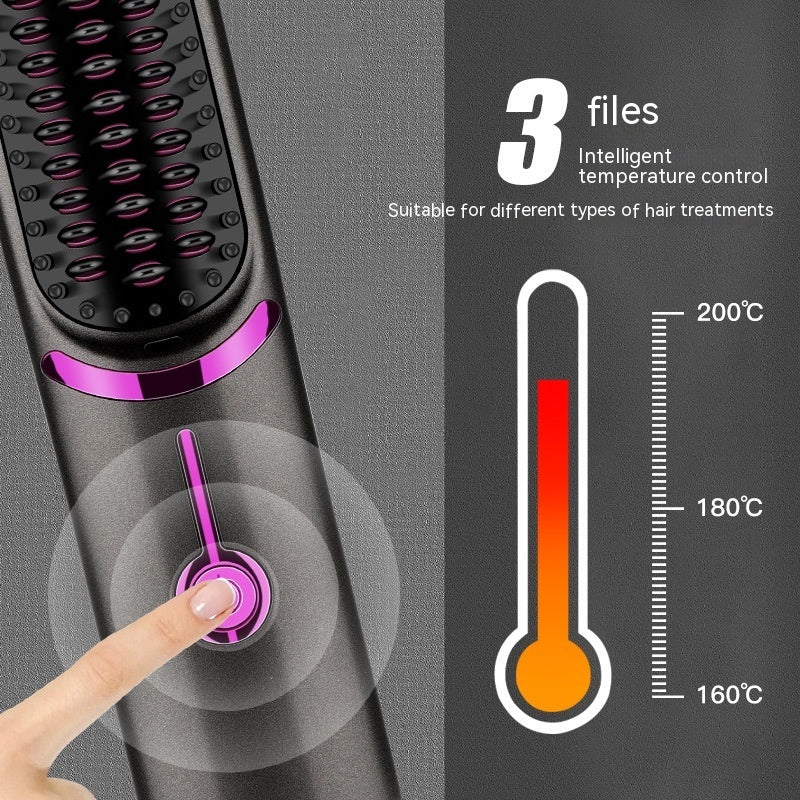 Wireless Straight Comb USB Charging Hairdressing Comb Rolls Elyvora LLC