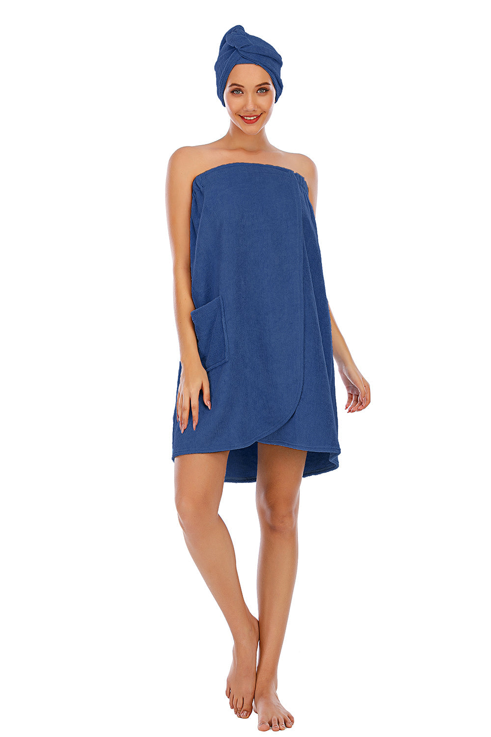 Strapless Robe with pocket Shopimist
