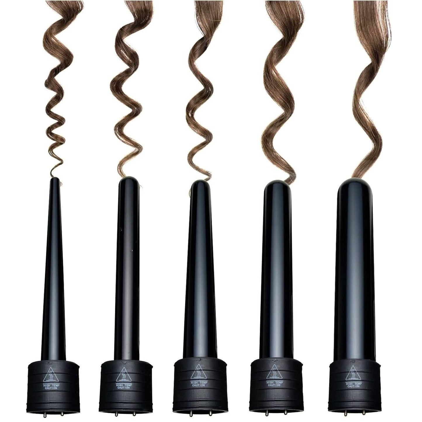 5-in-1 Curling Iron Wand Set Hair Curler Set With 5 Interchangeable Barrels Roller DailySale