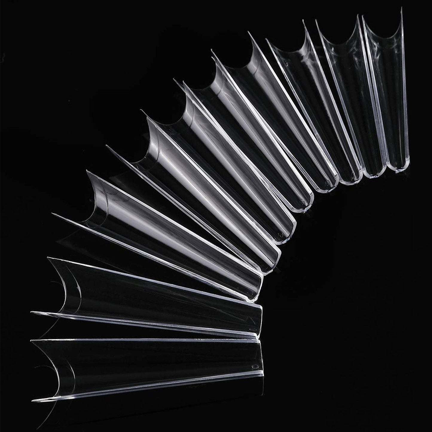 Brand 7DAY'S 500Pcs False Nail Tips C Curve Half Cover French Nails Extra Long Fake Finger Nails For Nail Art Salons Home DIY 10 Sizes