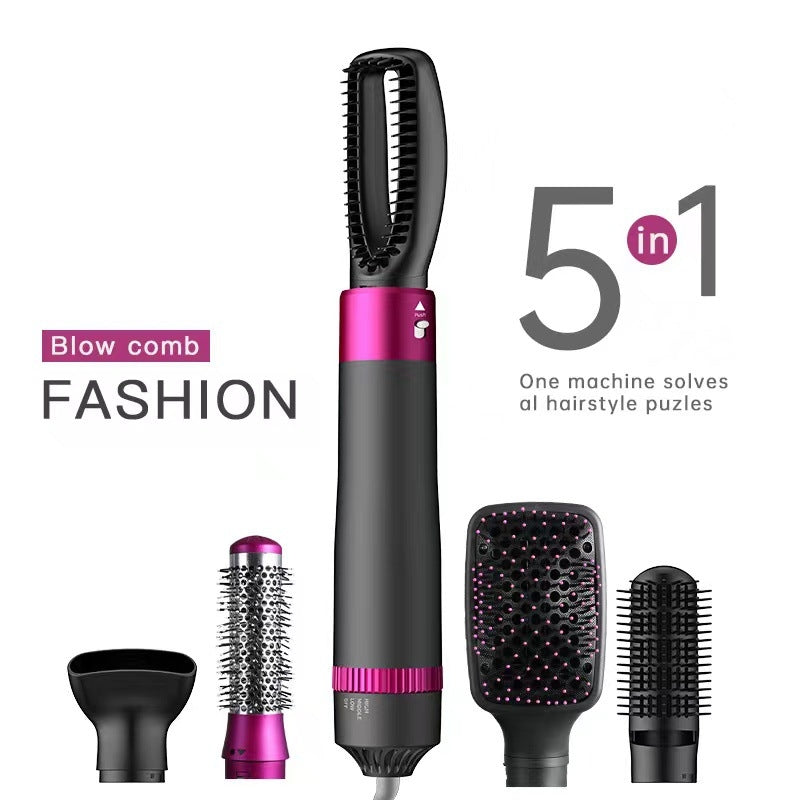 Professional 5 In 1 Hair Dryer Brush Dryer And Straightening Brush Electric Hair Styling Tool Automatic Hair Curler Beauty Supplies Gadgets My Store