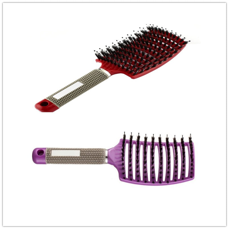 Hairbrush Anti Klit Brushy Haarborstel Women Detangler Hair Brush Bristle Nylon Scalp Massage  Teaser Hair Brush Comb Noventix
