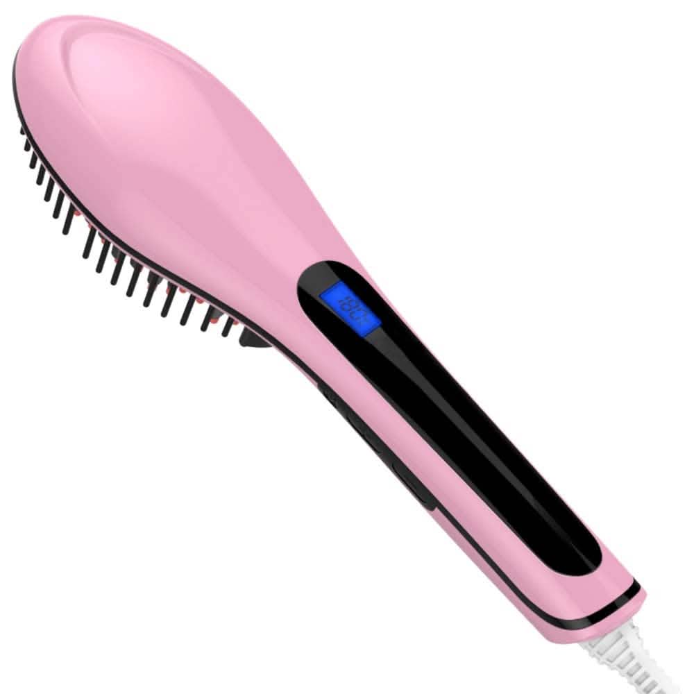 Detangling Hair Straightener Brush - Assorted Colors DailySale