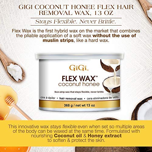 GiGi Flex Wax Coconut Honee™ 13 Oz Lunali Nail Supply