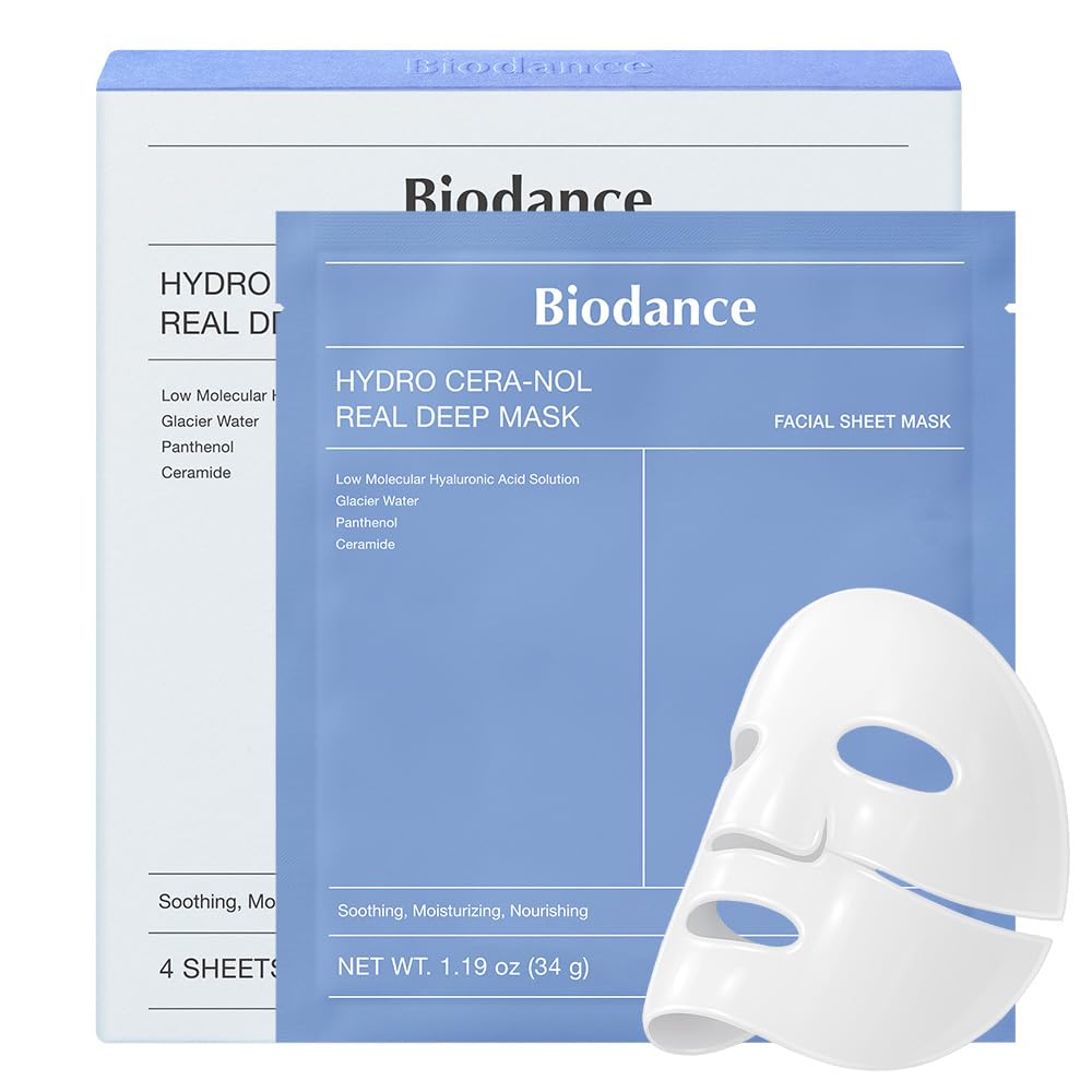 BIODANCE Bio-Collagen Real Deep Mask, Hydrating Overnight Hydrogel Mask, Pore Minimizing, Plumping, Elasticity Improvement, Korean Skin Care, Valentines Day Gifts for Her | 1.19oz(34g) x 16ea 7DAY'S