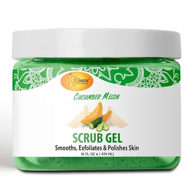 Pedi Scrub Gel 16oz - Cucumber Melon Lunali Nail Supply