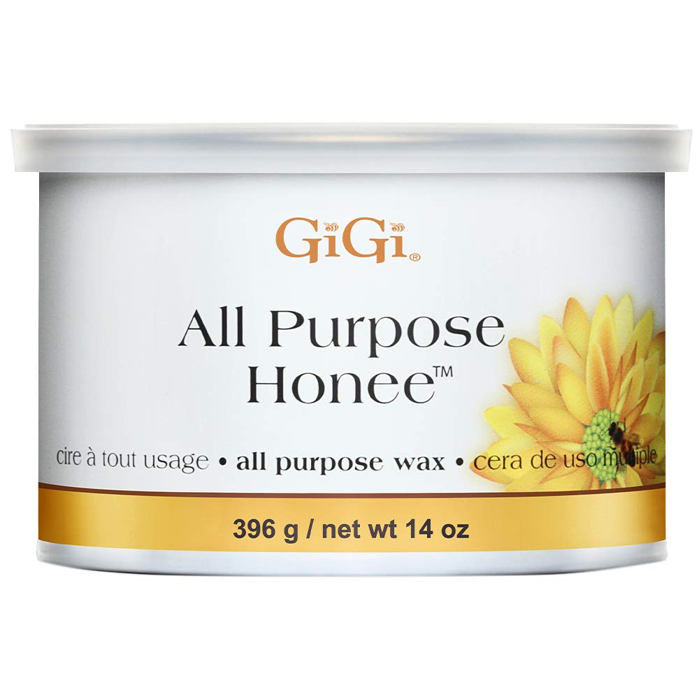 All Purpose Honee Hair Removal Soft Wax for All Skin and Hair Types, 14 oz Lunali Nail Supply