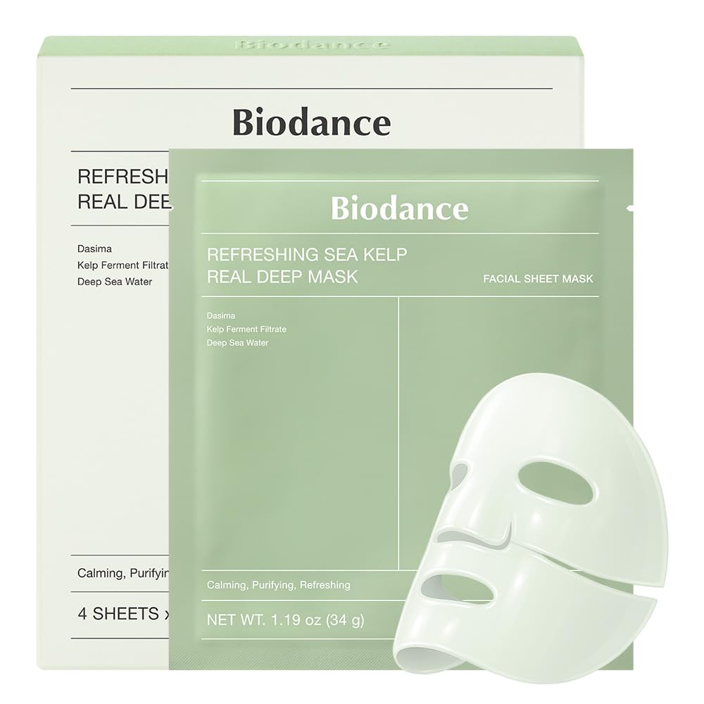 BIODANCE Bio-Collagen Real Deep Mask, Hydrating Overnight Hydrogel Mask, Pore Minimizing, Plumping, Elasticity Improvement, Korean Skin Care, Valentines Day Gifts for Her | 1.19oz(34g) x 16ea 7DAY'S