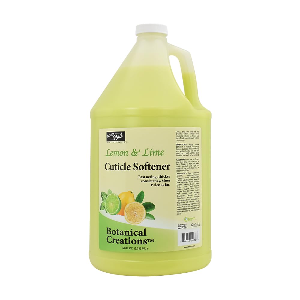 * Case Lemon & Lime Cuticle Softener - 4x128oz Lunali Nail Supply
