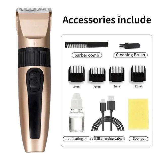 Professional Hair Clippers Trimmer Mens Barber Hair Cutting Kit Machine Cordless Vain Products