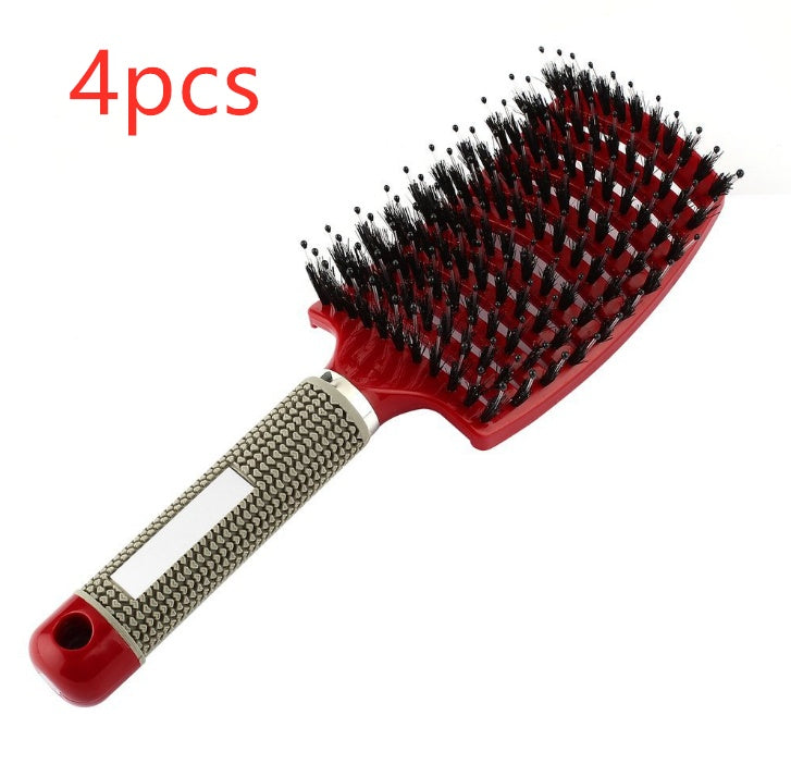 Hairbrush Anti Klit Brushy Haarborstel Women Detangler Hair Brush Bristle Nylon Scalp Massage  Teaser Hair Brush Comb Noventix