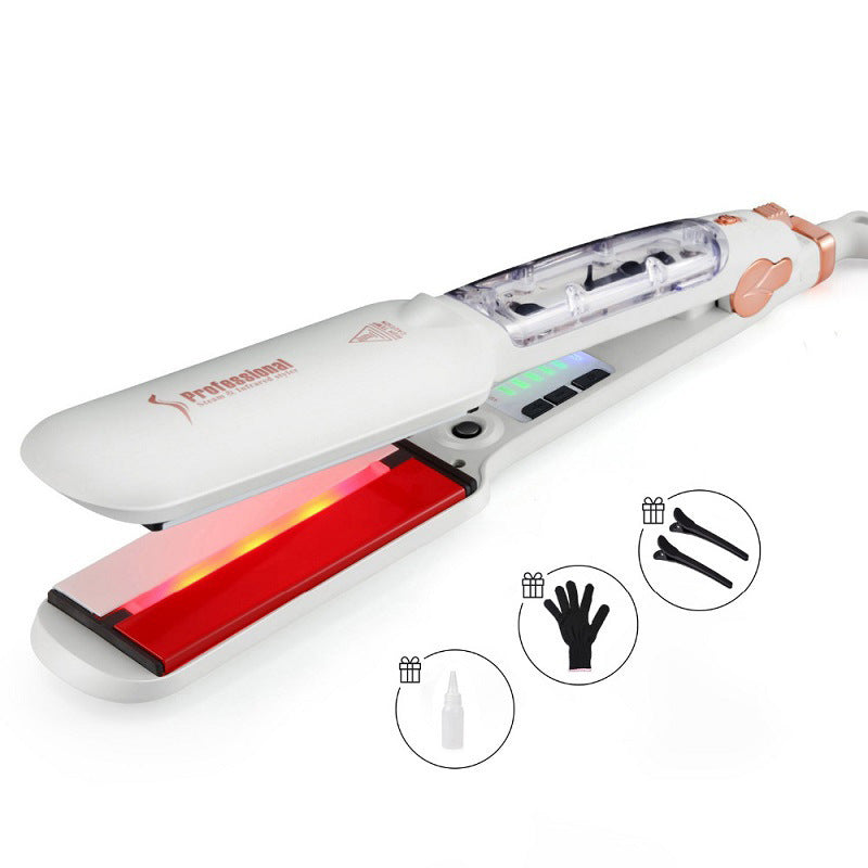 Women's Fashion Infrared Steam Ceramic Hair Straightener FLIPSTYLEZLLC