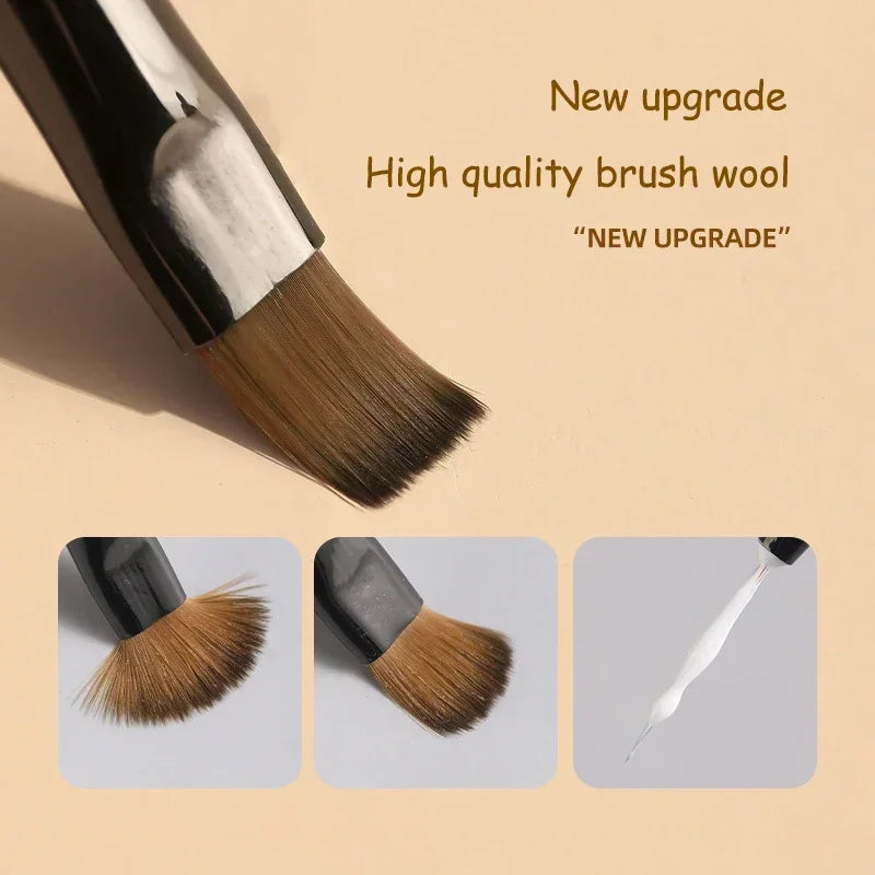 9PCS UV Gel Nail Brush Liner DIY Painting Pen Manicure Acrylic Drawing Brush for Nail Art Design Nails Tip Display Painting Tool American Smart