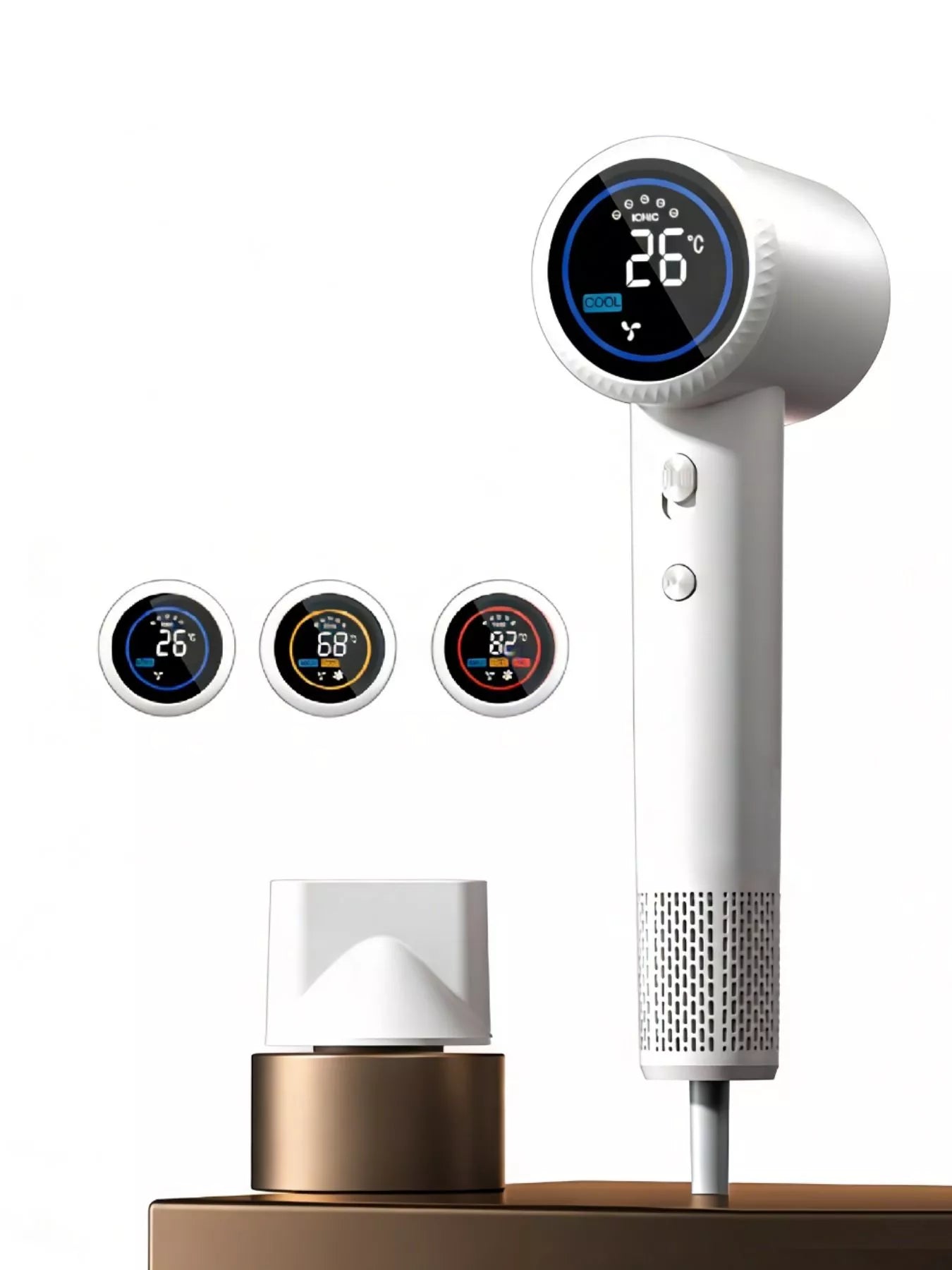 Smart Temperature Control Household Hair Dryer Unique Oils