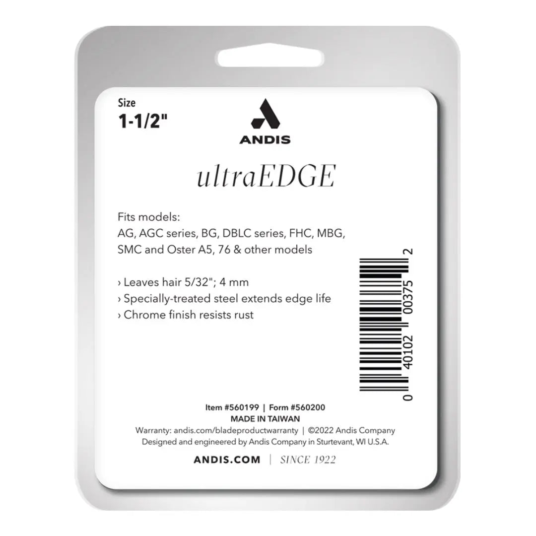 Andis 560199 UltraEdge Detachable Blade - Size 1-1/2 – 5/32 Inch Cut